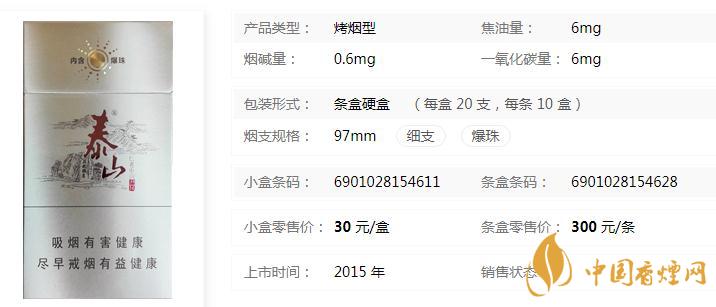 泰山儒風(fēng)細(xì)支多少錢一包 泰山儒風(fēng)細(xì)支的特點介紹