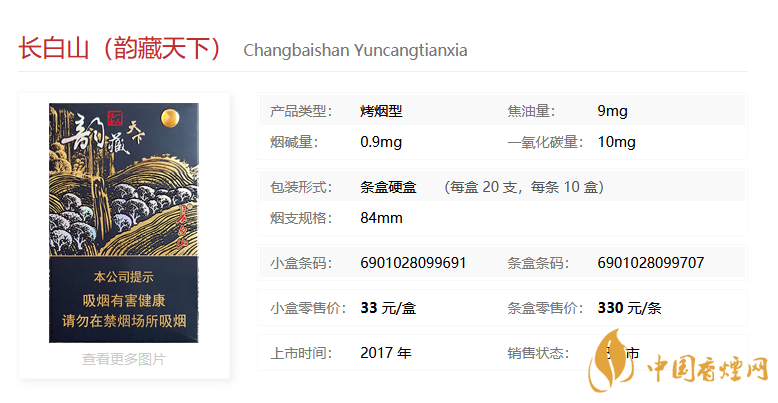 長(zhǎng)白山30左右的香煙有哪些 2021長(zhǎng)白山30價(jià)格香煙一覽